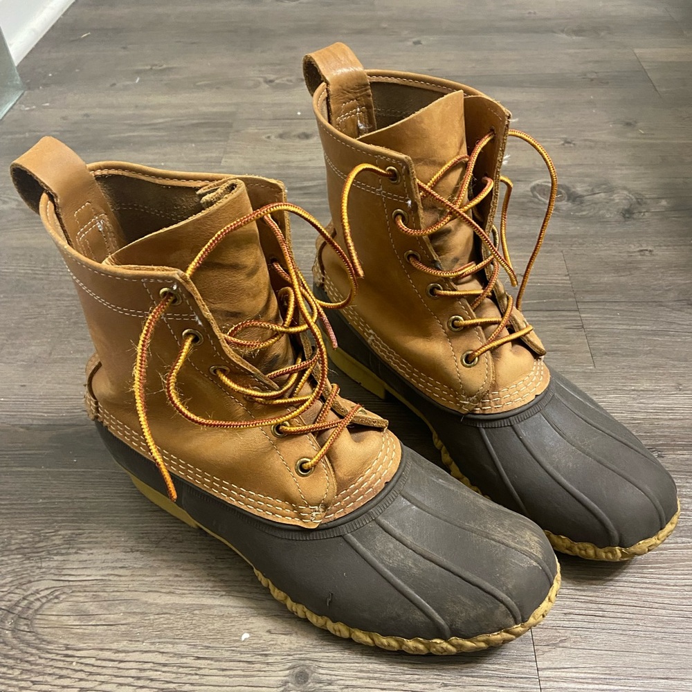 LL Bean Duck Boots 8” size 9